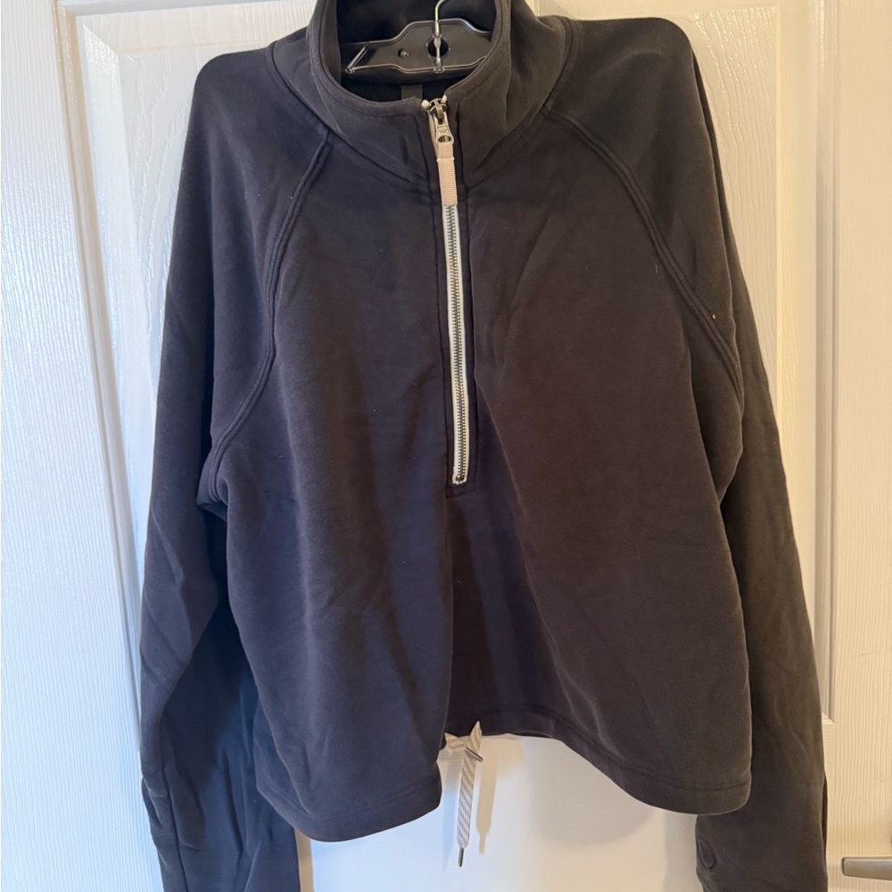 Cozy Vuori Charcoal Half-Zip hoodie
